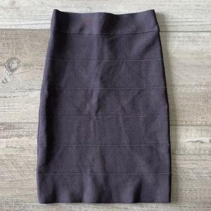 Bebe grey purple band skirt